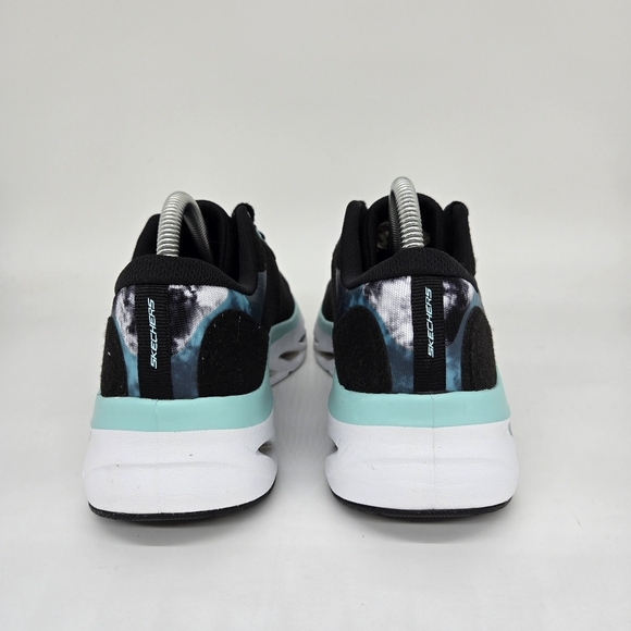 Skechers Arch Fit Glide-Step 'Black Blue' Women's Comfort Shoes Size 8 - Picture 4 of 8